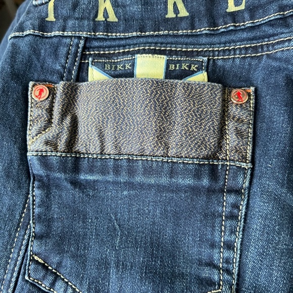 RARE Bikkembergs Slim Fit Jeans Dark Blue Size 29 - Picture 8 of 14